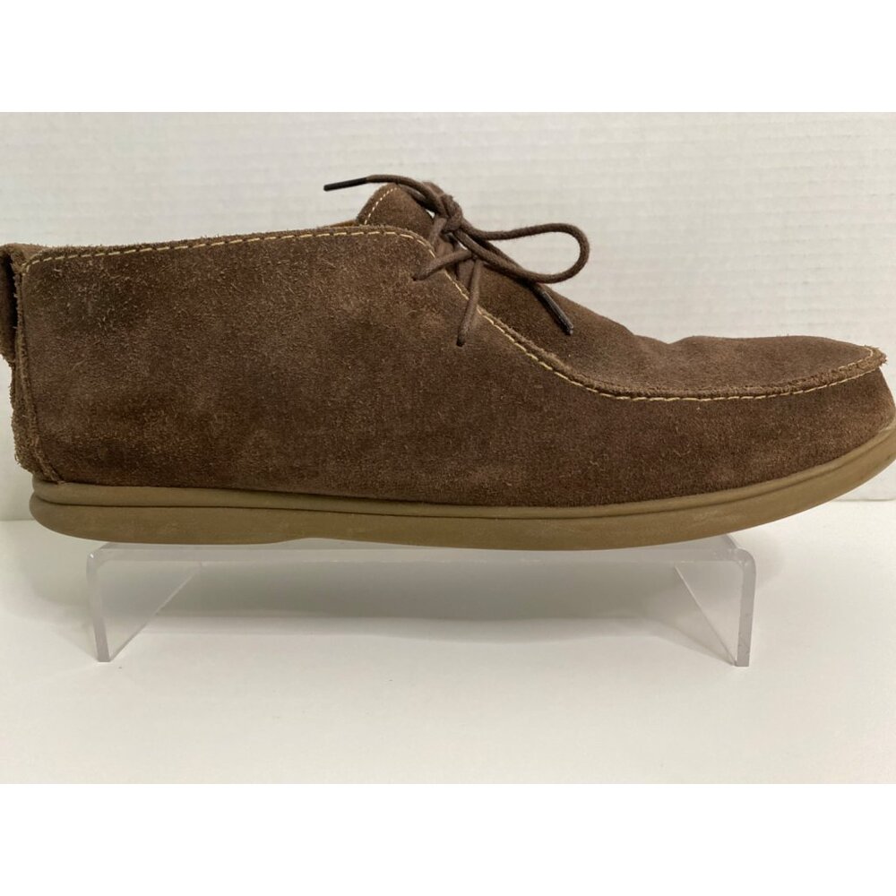 Johnnie-O Men's 11M Malibu Chukka Ankle Boots Brown‎ Suede Leather Lace Up Shoes